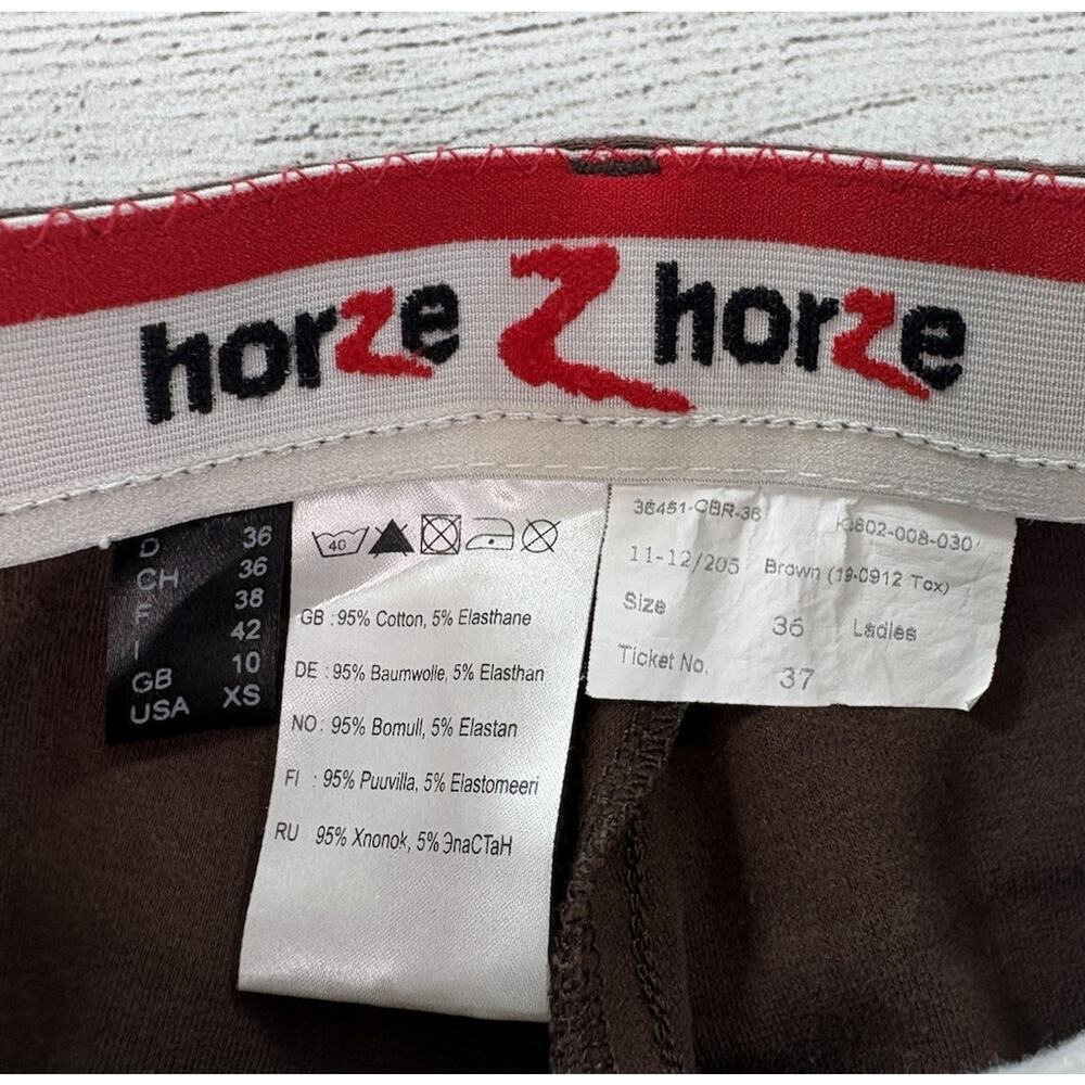 Horze Breeches Women’s Equestrian Horse Ride Tights Pants Cotton Blend Size 36 - Picture 7 of 8